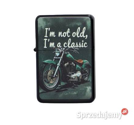 Zapalniczka Benzynowa Zielony Motocykl Im not Pozostałe