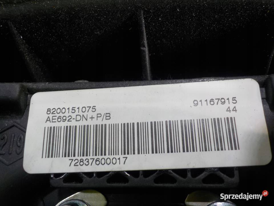 PRIMASTAR II 20 DCI 07r AIRBAG poduszka kierowcy osobowe Poduszki powietrzne Suków sprzedam