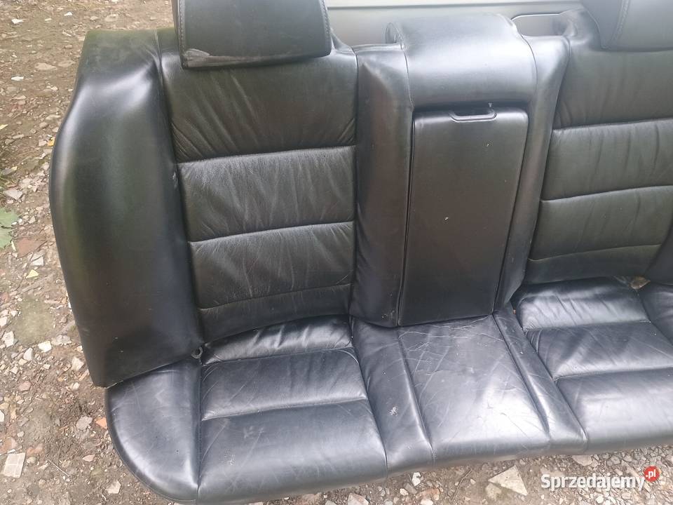 kanapa czarna skóra BMW e32e34 Lublin sprzedam