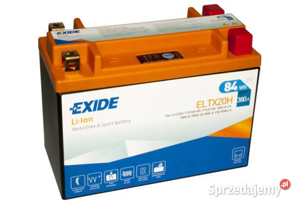 NOWY Exide LiIon ELTX20H 12V 380A 84Wh Części