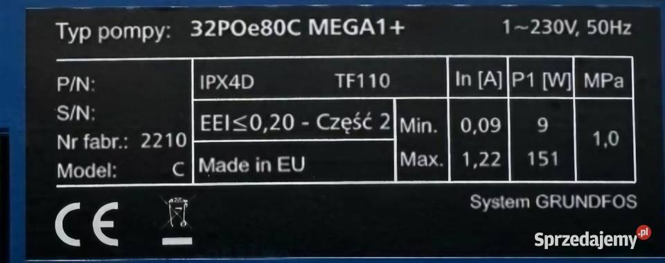 Pompa obiegowa CO pompka C O świętokrzyskie Krasocin