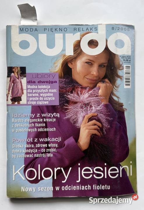 Burda 82005 Magazyn Mody Vintage Wykroje Pozostałe Warszawa