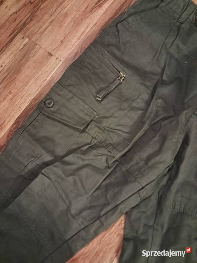 nowe bawełniane spodnie w kolorze khaki na świętokrzyskie Sandomierz