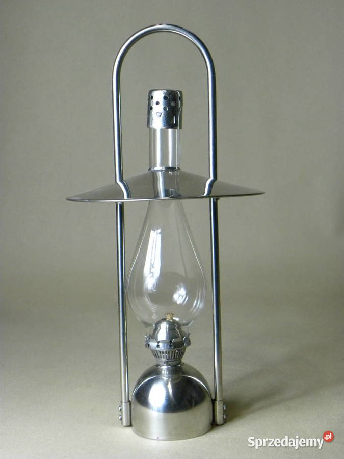 Metalowa stołowa lampa naftowa z metalowym sprzedam