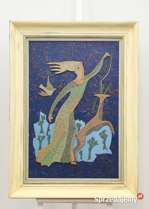 Obraz strukturalny w ramie MidCentury Diana z Kalisz sprzedam