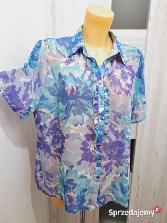 44 Zwiewna bluzka tiulowa z falbankanowa warmińsko-mazurskie