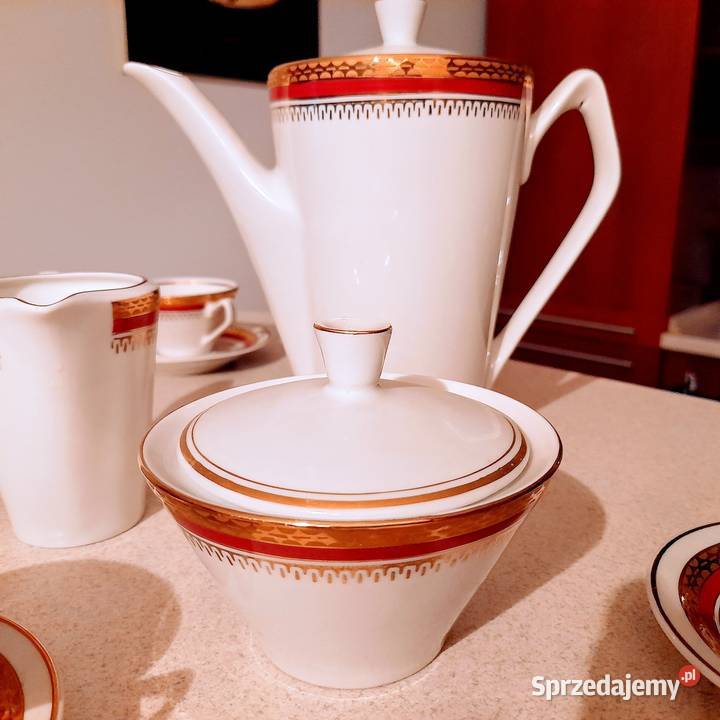 Porcelana PRL Serwis do kawy z Chodzieży
