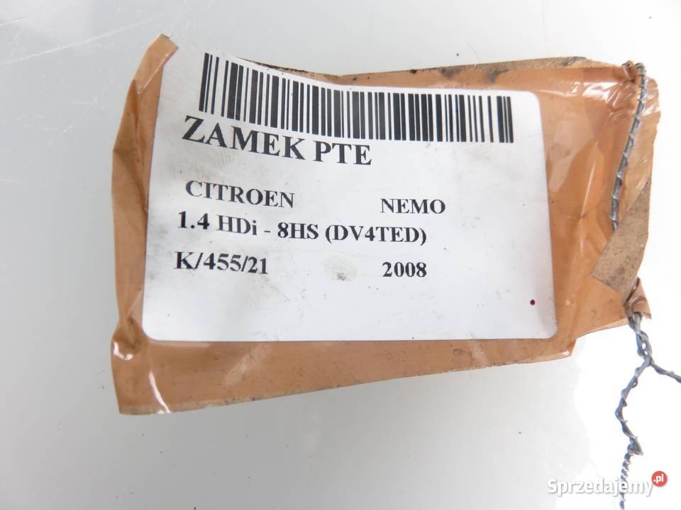 ZAMEK PRAWY TYLNY CITROEN NEMO 1359949080