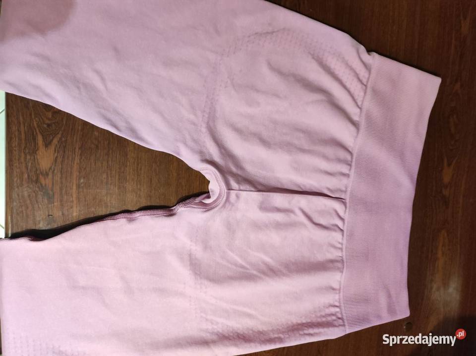 różowe pink profilowane legginsy sportowe Kielce