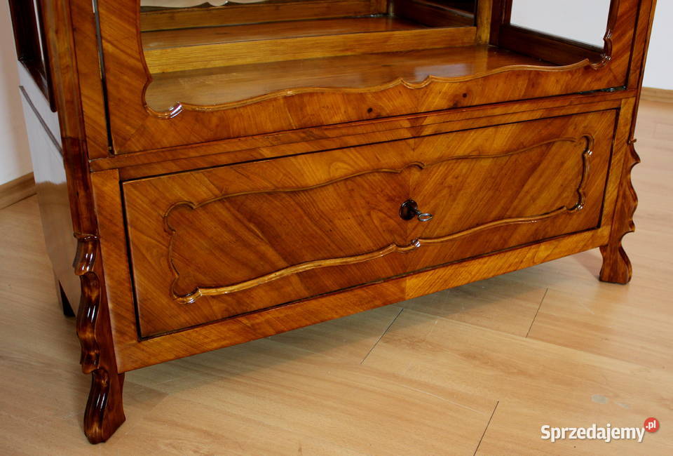 Serwantka witryna Ludwik Filip renowacji antyki Zielonka