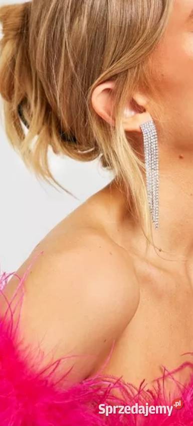 ASOS Długie Bogato zdobione kolczyki ślubne z Kraków