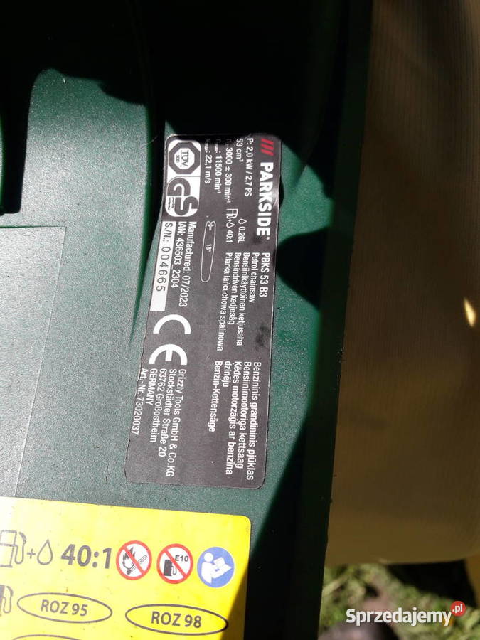PIŁA PARKSIDE PBKS 53 B3 duża moc nowa Miłosław