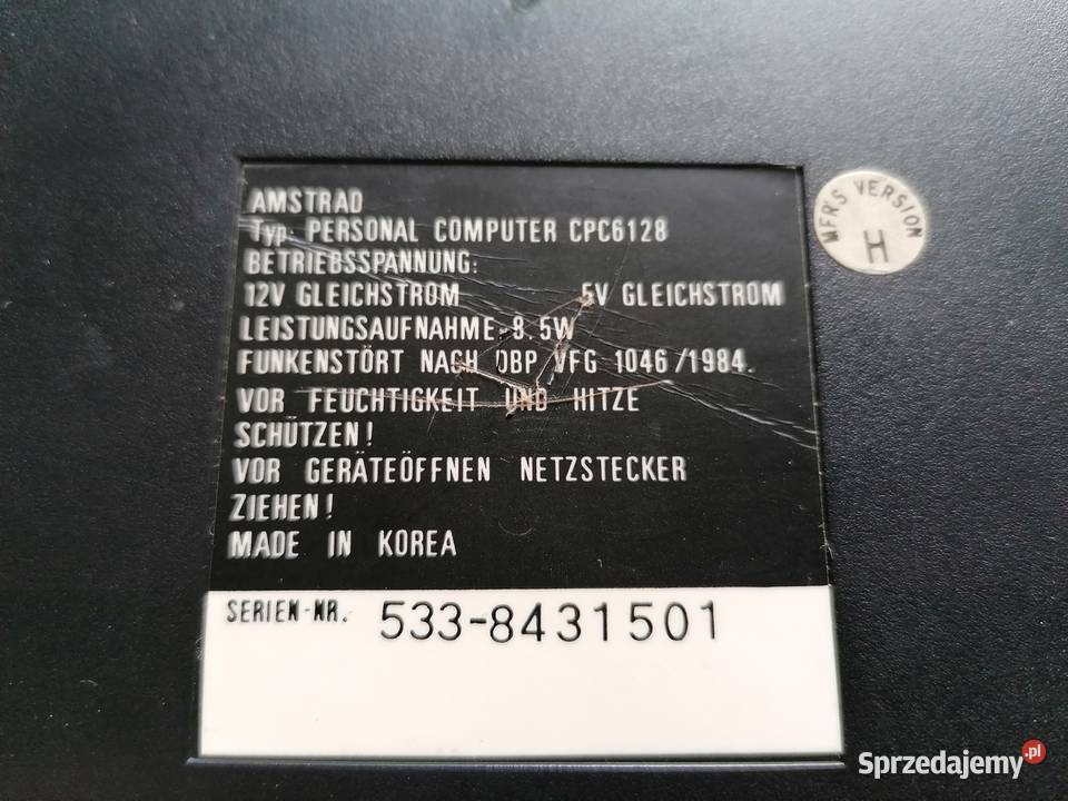 Sprzedam 2 x Amstrad CPC 6128 z unikatową Baranów