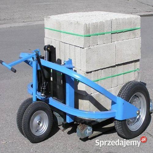 Wózek budowlany paleciak brukarski terenowy 1500 kg