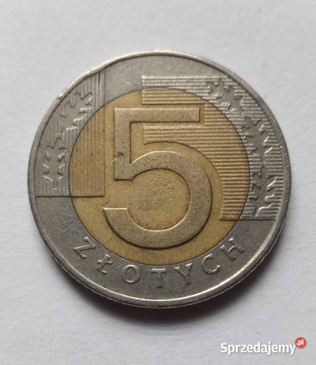 5 złotych 1994 obiegowe Lublin sprzedam