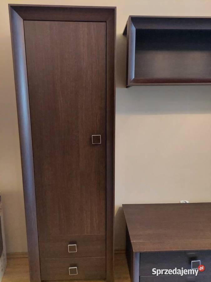 Komplet mebli 8 elementów ciemny orzech Warszawa