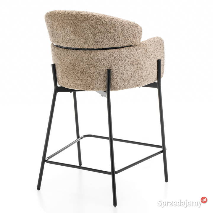 Hoker Tapicerowany Bolzano Boucle Ciemnobeżowe Tarchały Małe