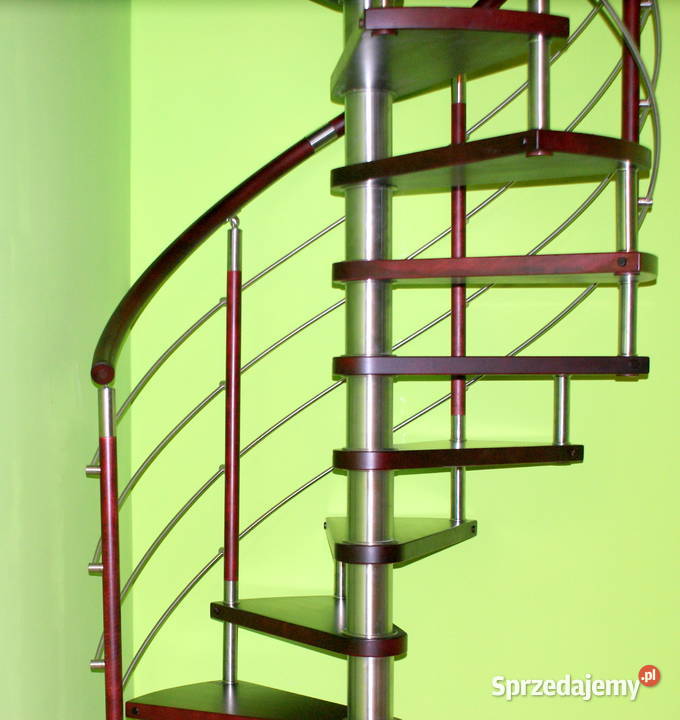 Schody spiralne DUDA model Venecja vertical 02 drewno Budownictwo i akcesoria