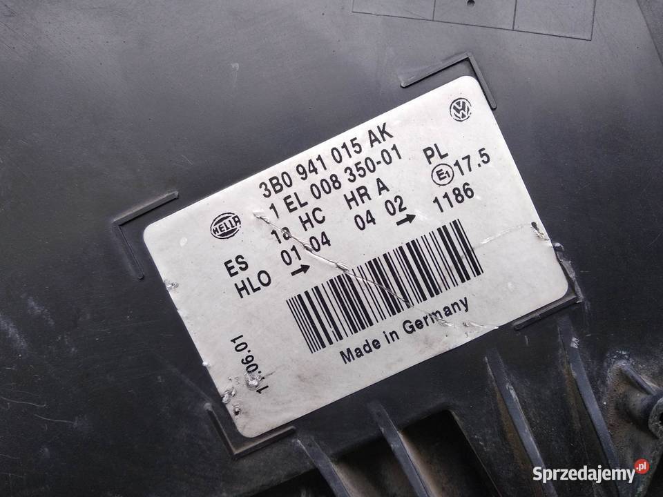 VW Passat B5 LIFT FL lampa przednia lewa łódzkie
