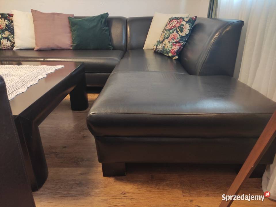 Zestaw komplet wypoczynkowy ECO skóra stan Komplety wypoczynkowe Komplety wypoczynkowe Racibórz