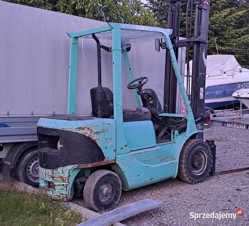 Wózek Widłowy Mitsubishi 25d 25T przesuw boczny Sandomierz
