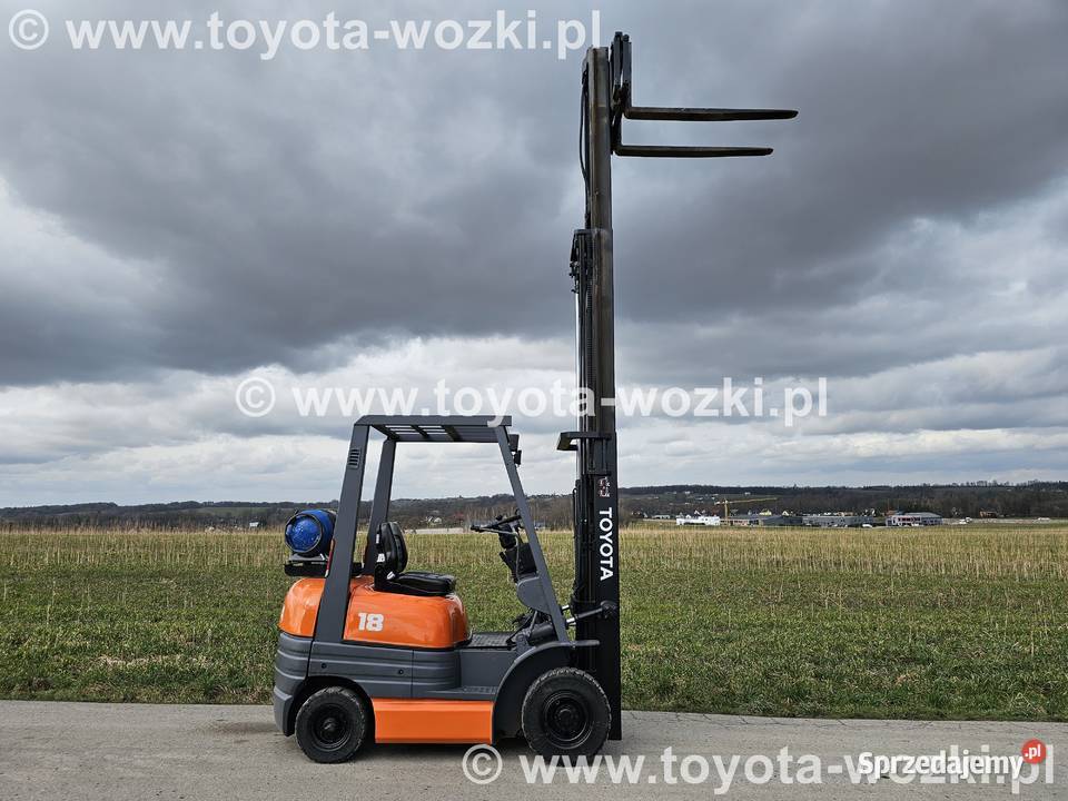 Wózek Widłowy TOYOTA 6FG18 Triplex przesuw Wózki widłowe Wadowice