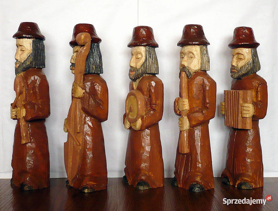 Rzezba ludowa Wiejska kapela Przasnysz