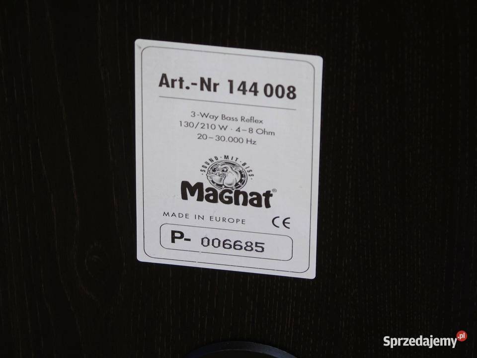 Śliczne kolumny Magnat 2 x 210 wat DOSTAWA Jasło