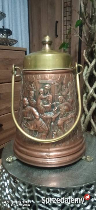 Kanka pojemnik parasolnik węglarka miedziana z Pozostałe Białystok
