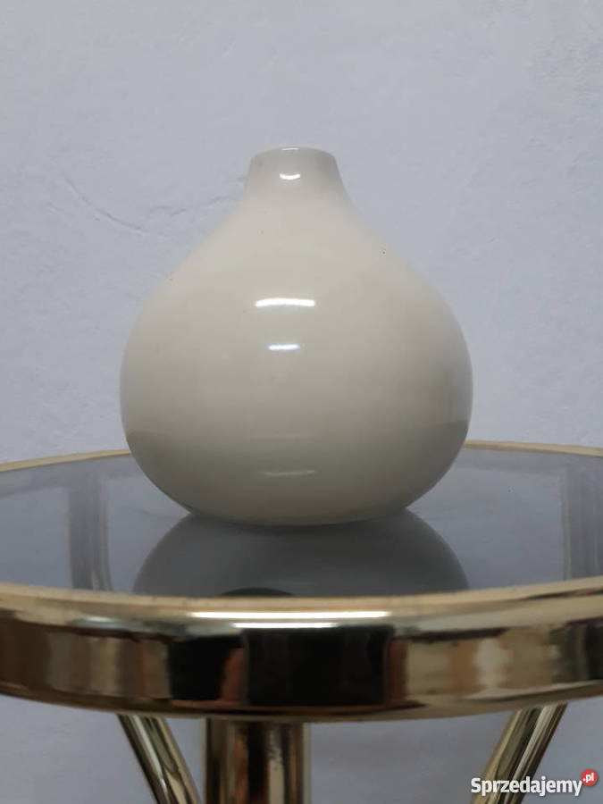 Wazonik ceramiczny biały Olkusz