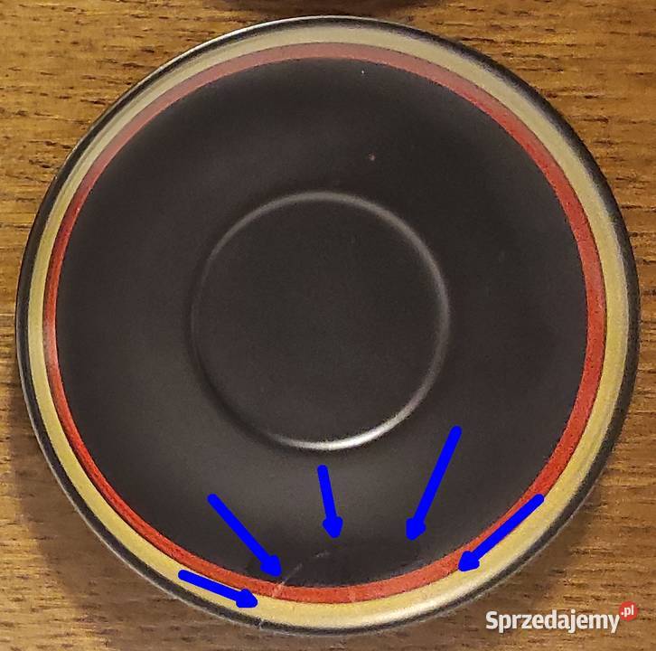 Unikat Czarny serwis kawowy 6 osób Iwona mazowieckie Warszawa