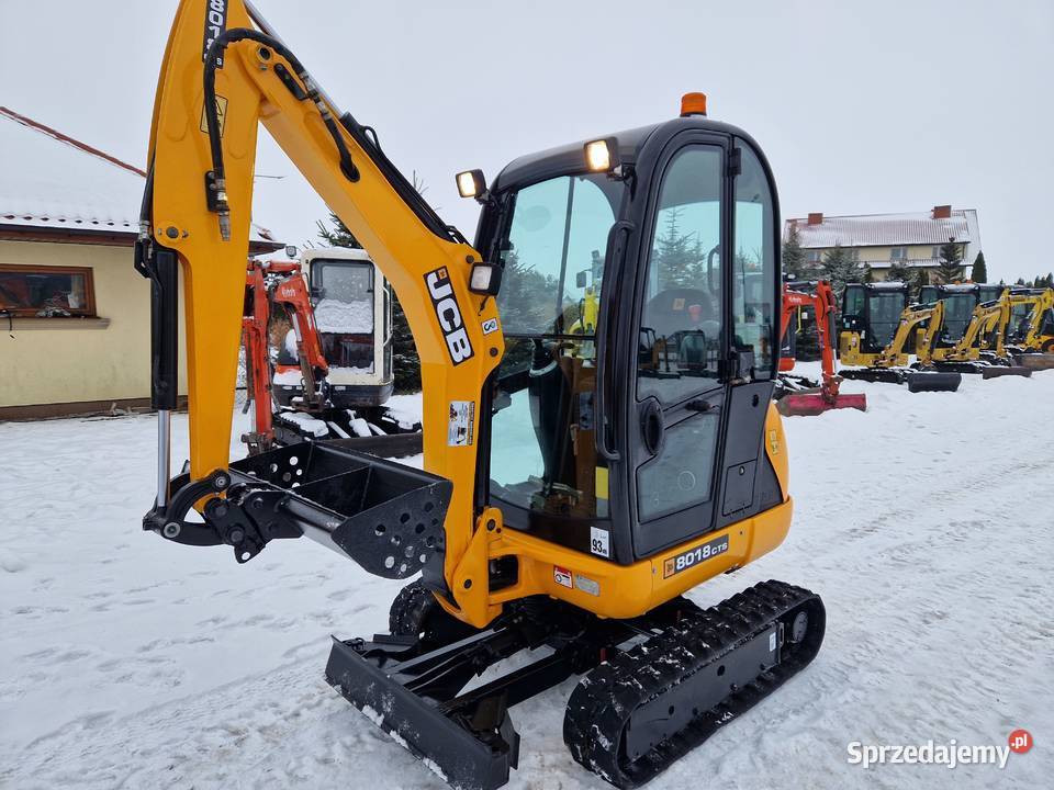 Minikoparka JCB 8018 CTS 2017r 1900mtg rozsuwane lubelskie