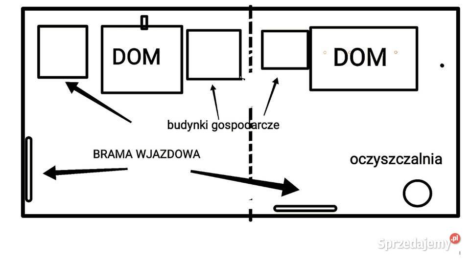Dwa Domy Mieszkalne na wsi las przyroda cisza Chynów