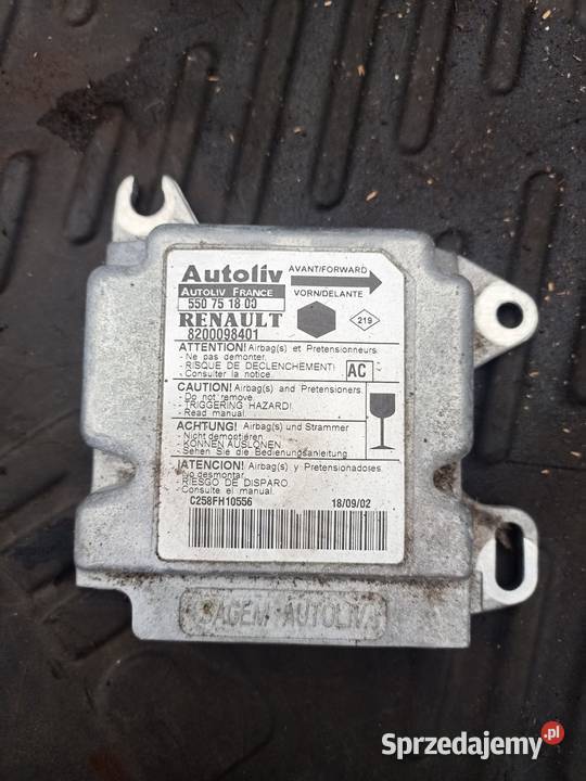 Sterownik moduł Airbag renault Clio Kangoo zachodniopomorskie Szczecin