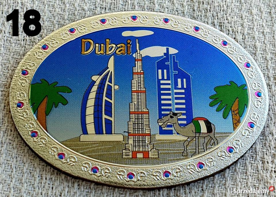 Magnes magnez na lodówkę ZEAUAEDubajEmiraty