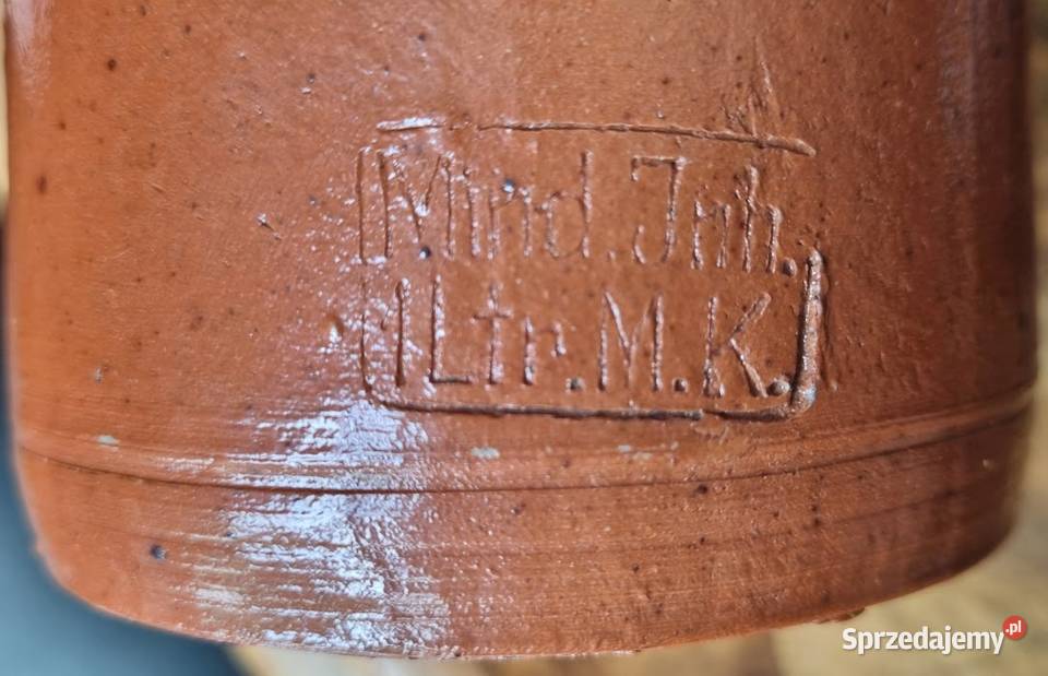 Stara butelka kamionkowa MIND Inh1L MK Zielona Góra