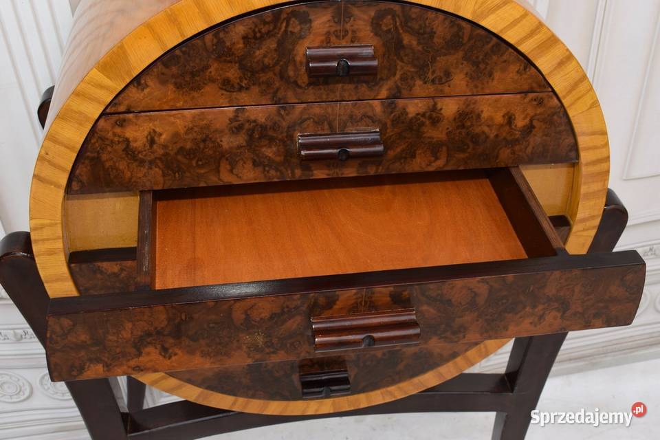 Okrągła Komoda Regał Art Deco Szafka Pomocnik 6 sprzedam