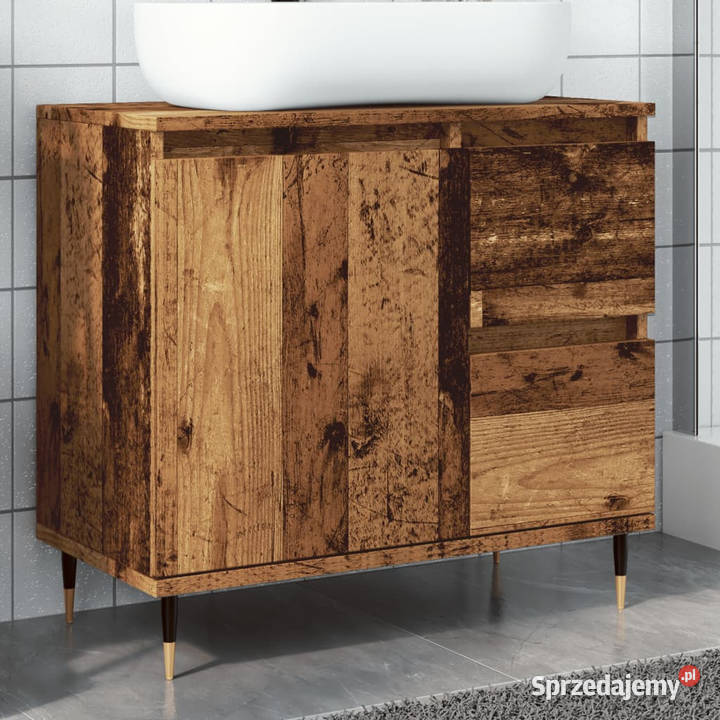 Szafka łazienkowa stare drewno 65x33x60 WM857223 Warszawa