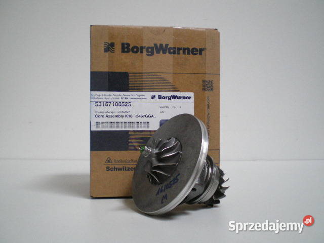 Nowy rdzeń CHRA BorgWarner KKK 53167100525 Turbosprężarki mazowieckie Siedlce