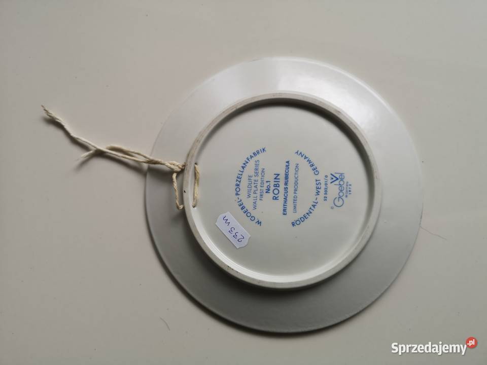 Talerz Goebel naścienny Rudzik porcelanowy Toruń