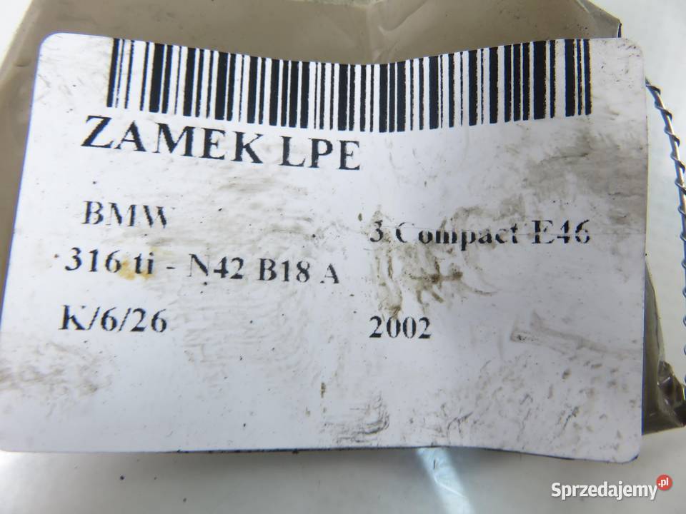 ZAMEK LEWY PRZEDNI BMW 3 Compact E46 8253431 małopolskie