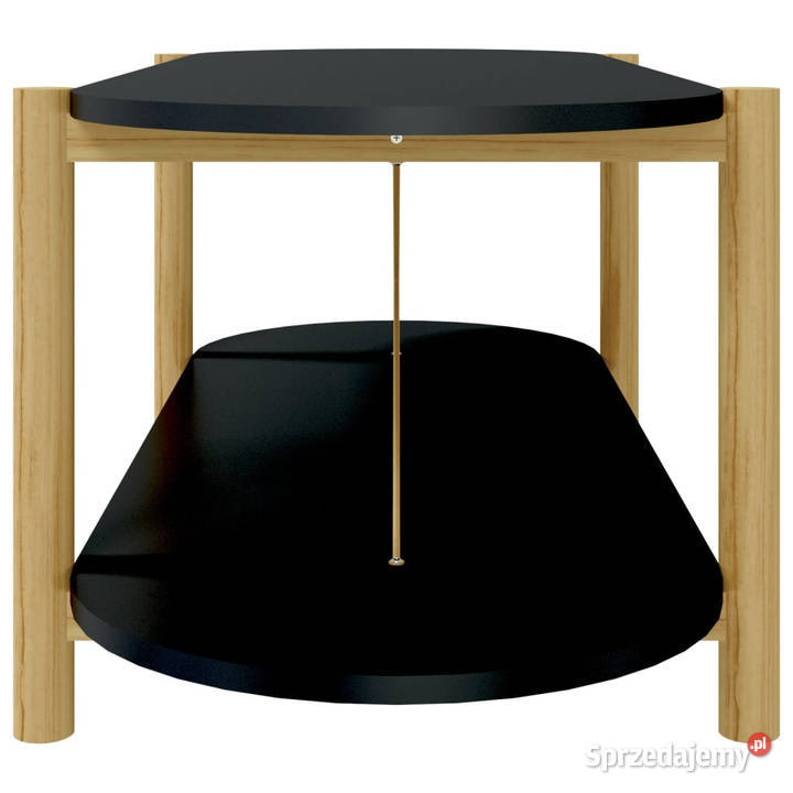 Stolik kawowy czarny 110x48x40 materiał mazowieckie Warszawa