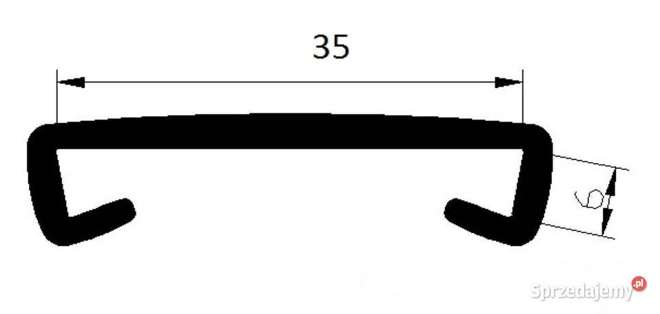 Listwa Poręczowa PVC 35 x 6 mm