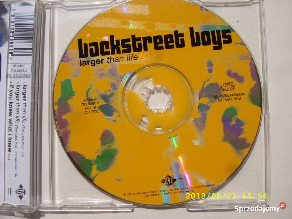 CD pop BACKSTREET BOYS 3 SINGLE CD Wołów
