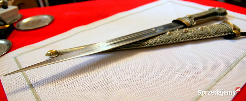 Oryginalny kindżał kamakaukaski ostry sztylet XX Militaria Kolekcje podlaskie Sokółka