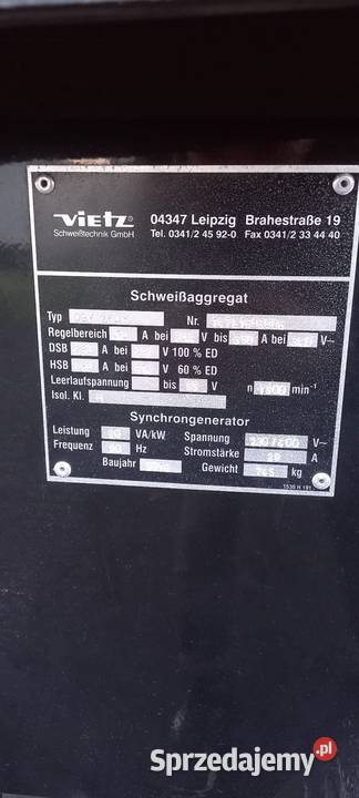 Agregat spawarka Vietz 2016 zamiana sprzedam