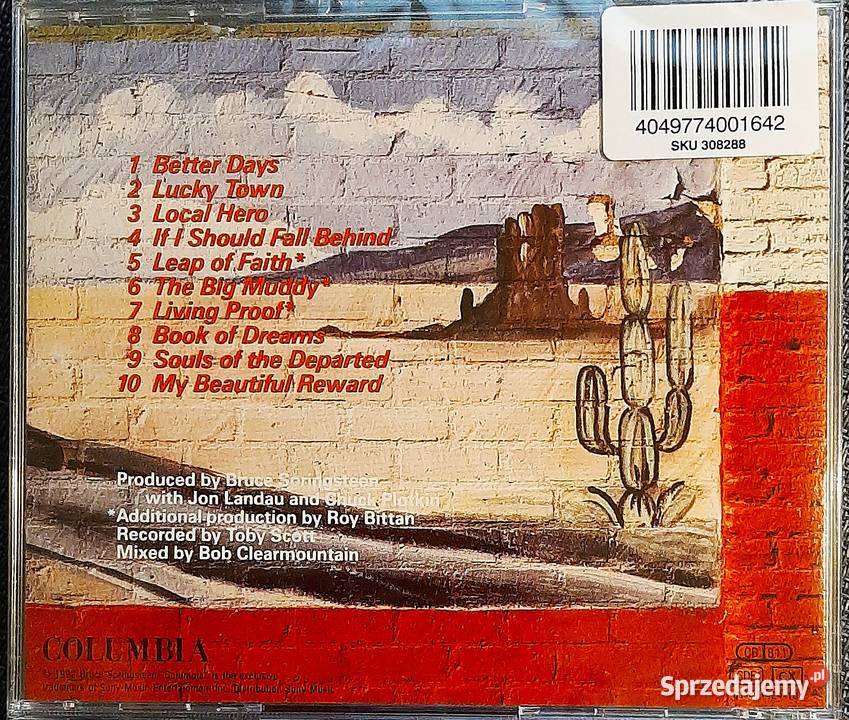 Kultowy Album Bruce Springsteen Lucky Town CD