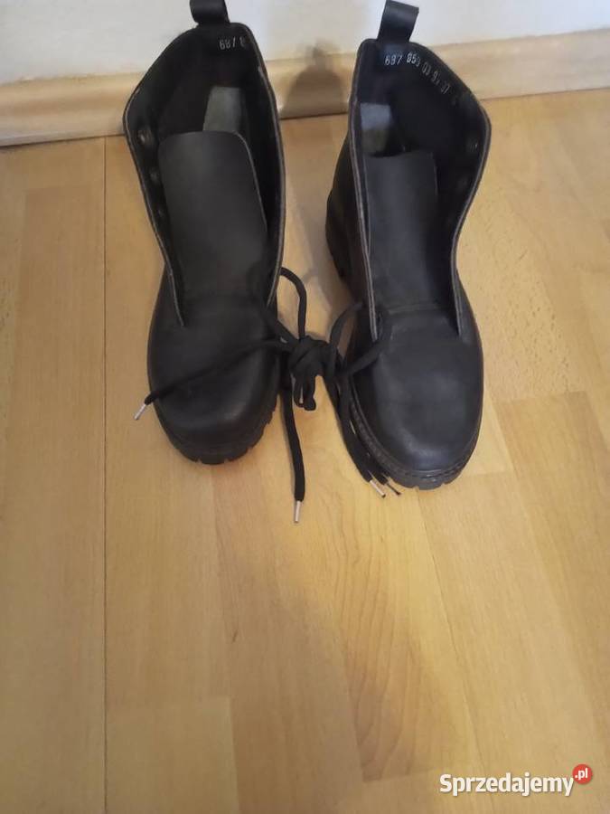 Buty skórzane czarne rozmiar 37 skóra Tychy