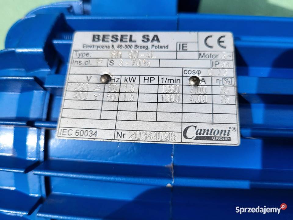 Silnik elektryczny 15kW z kołem pasowym