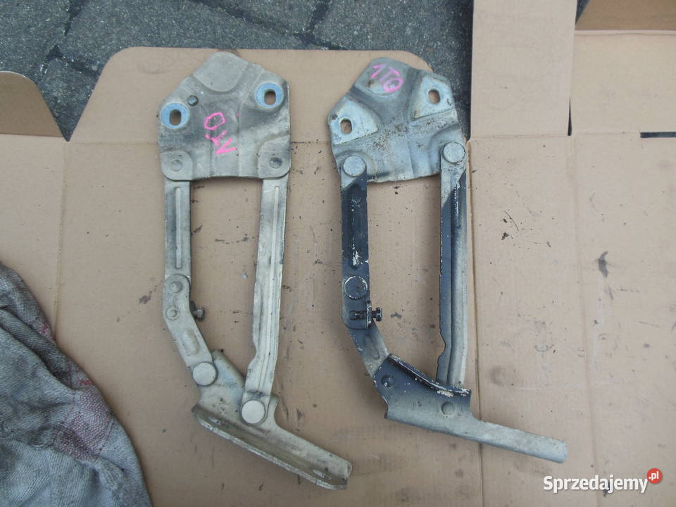 VW TOURAN I ZAWIASY MASKI KOMPLET 1T0823301B Kozy sprzedam